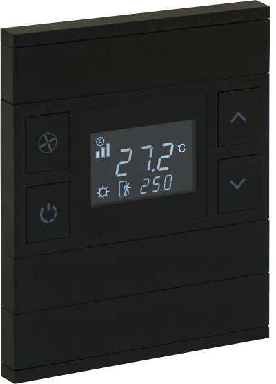 EAE KNX Thermostattaster 10 Tasten mit Gravur ORIA Anthrazit